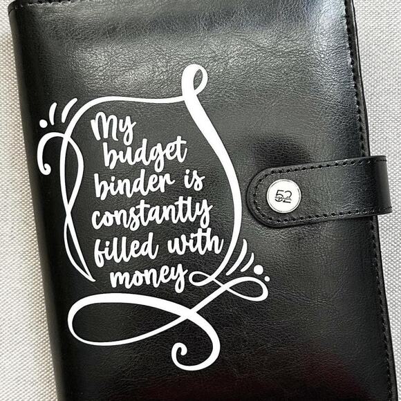 Budget Binder, Cash Envelope System Binder, Laminated Cash Envelopes, A6 Binder - Picture 1 of 9